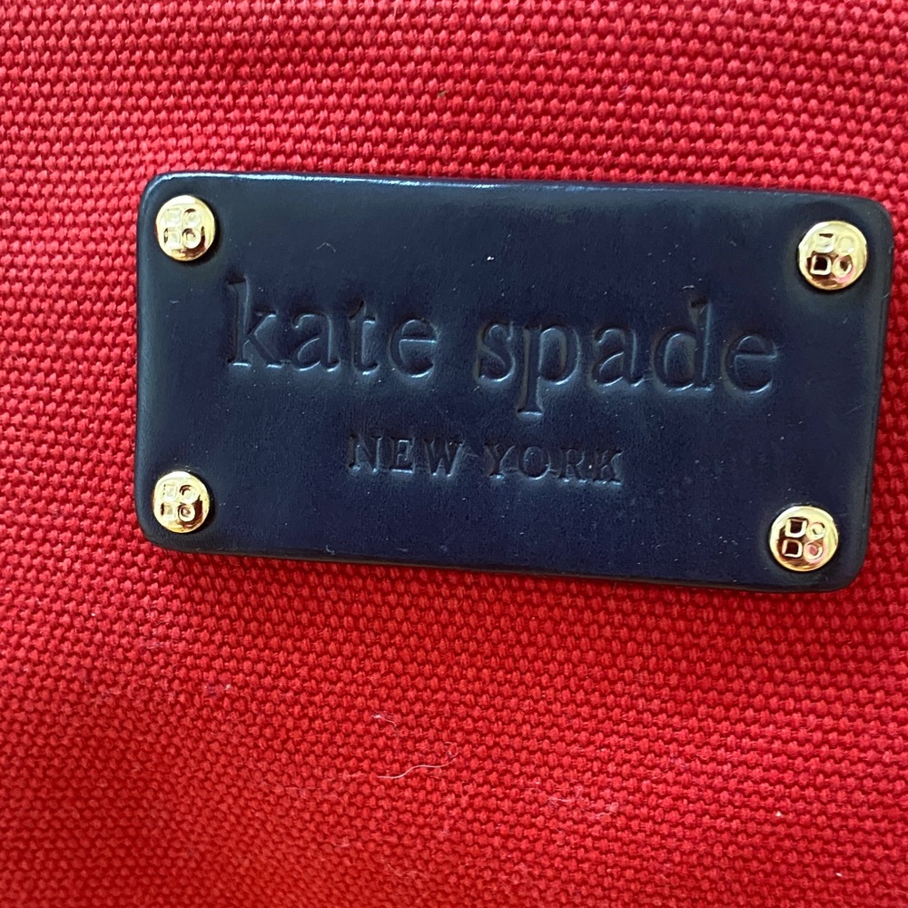 kate spade Red Canvas Tote Beautiful - Picture 2 of 11